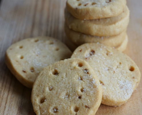 Shortbread mit Ingwer, traditionelles Gebäck aus Schottland